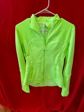 lululemon athletica Neon Lime Full-Zip Utility Jacket